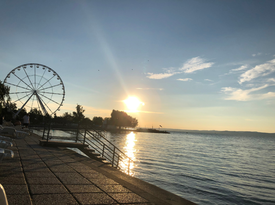 Balaton Plattensee mit Ferienhaus am Ufer